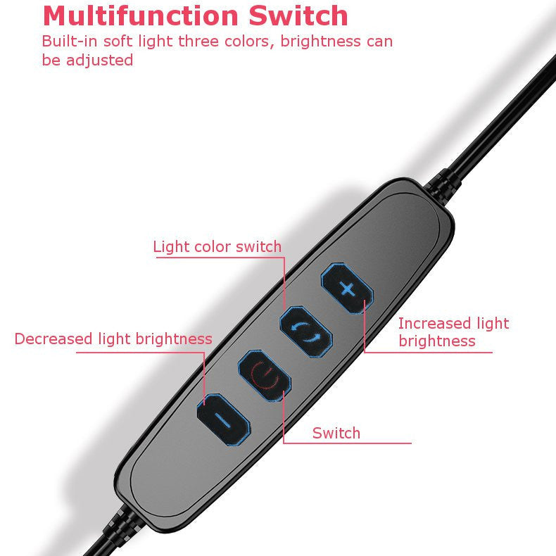 Ring Light Makeup with Phone Holder